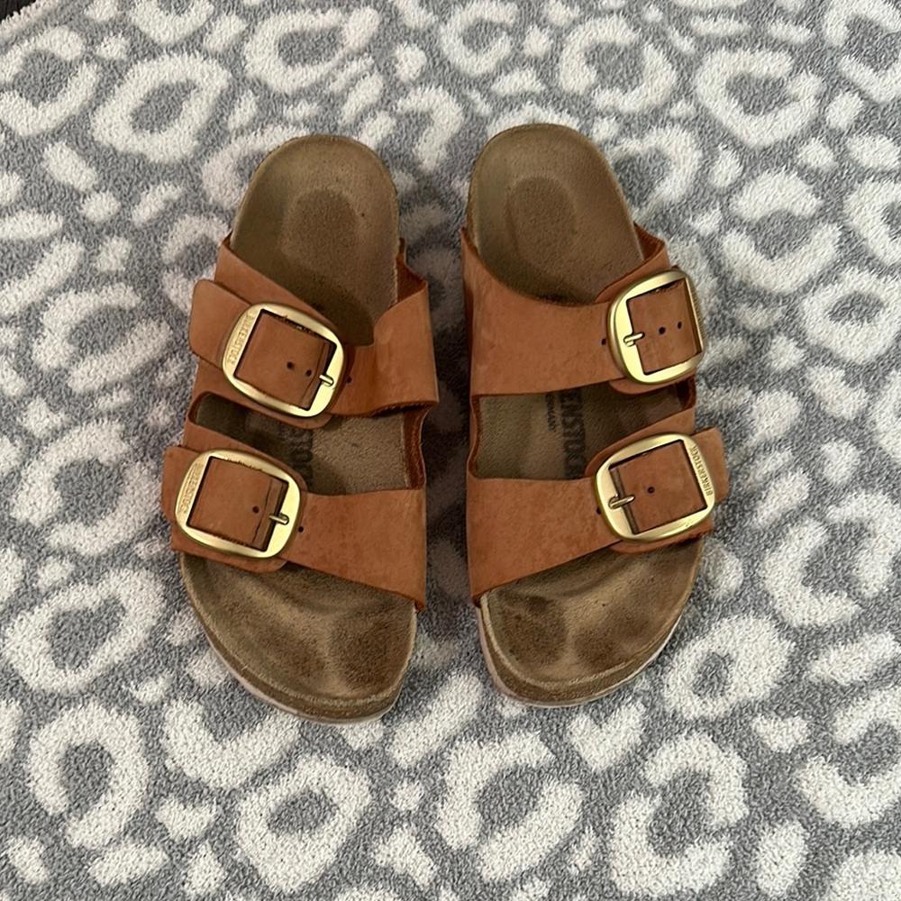 Birkenstock Brown - Big Buckle Double Strap Sandals